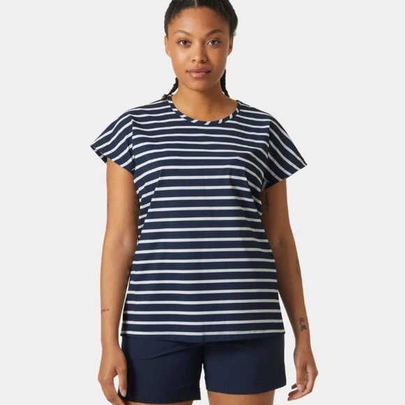 Helly Hansen Thalia Summer Top in Navy Stripes - Picture 1 of 6